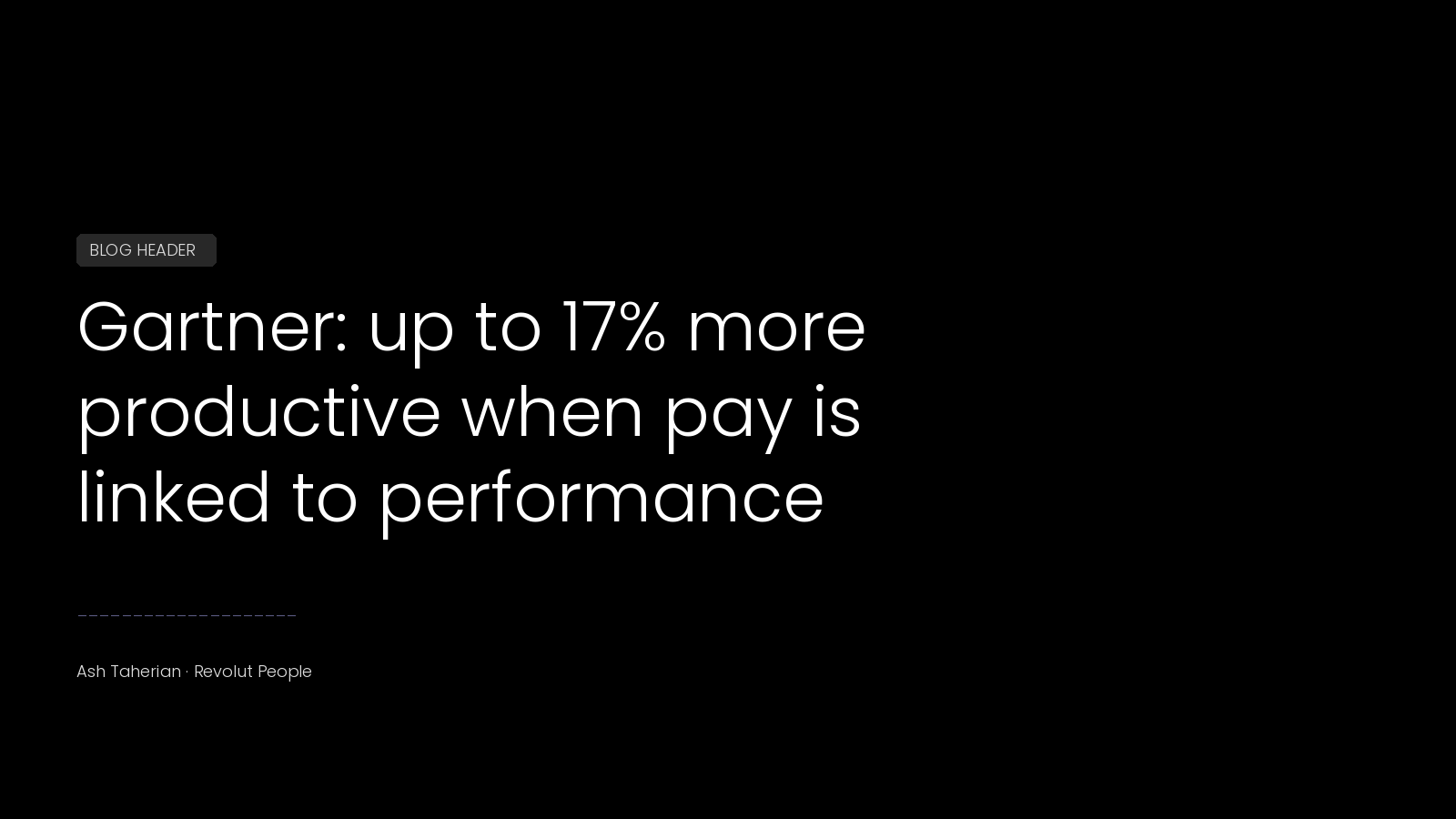 Gartner: employees up to 17% more productive when pay is linked to performance